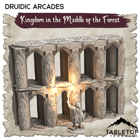Tabletop Terrain Dungeon Terrain Kingdom in the Middle of the Forest - Thematic Dungeon Terrain