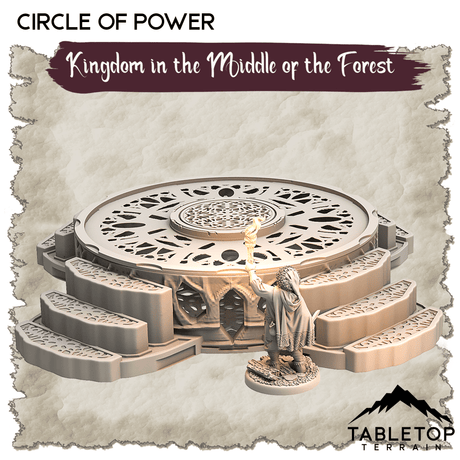 Tabletop Terrain Dungeon Terrain Kingdom in the Middle of the Forest - Thematic Dungeon Terrain
