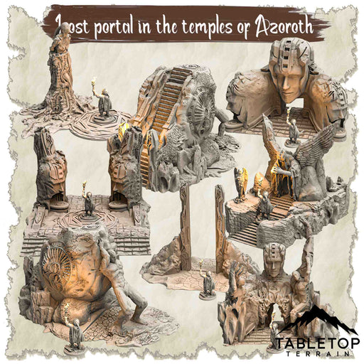 Tabletop Terrain Dungeon Terrain Lost Portal in the Temples of Azoroth - Thematic Dungeon Terrain