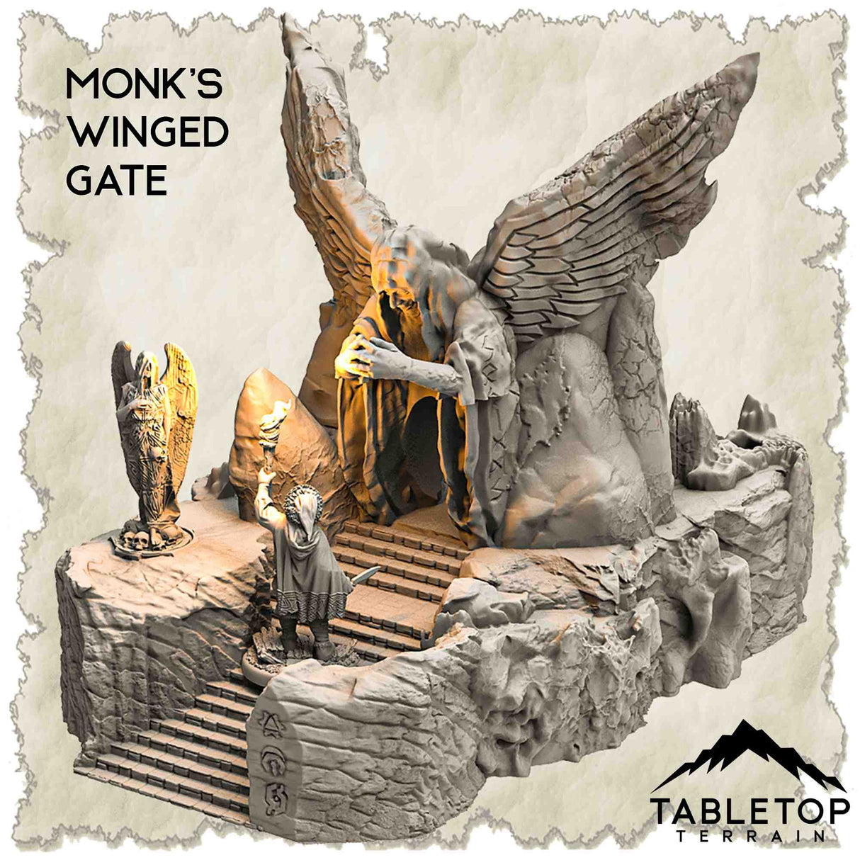 Tabletop Terrain Dungeon Terrain Lost Portal in the Temples of Azoroth - Thematic Dungeon Terrain