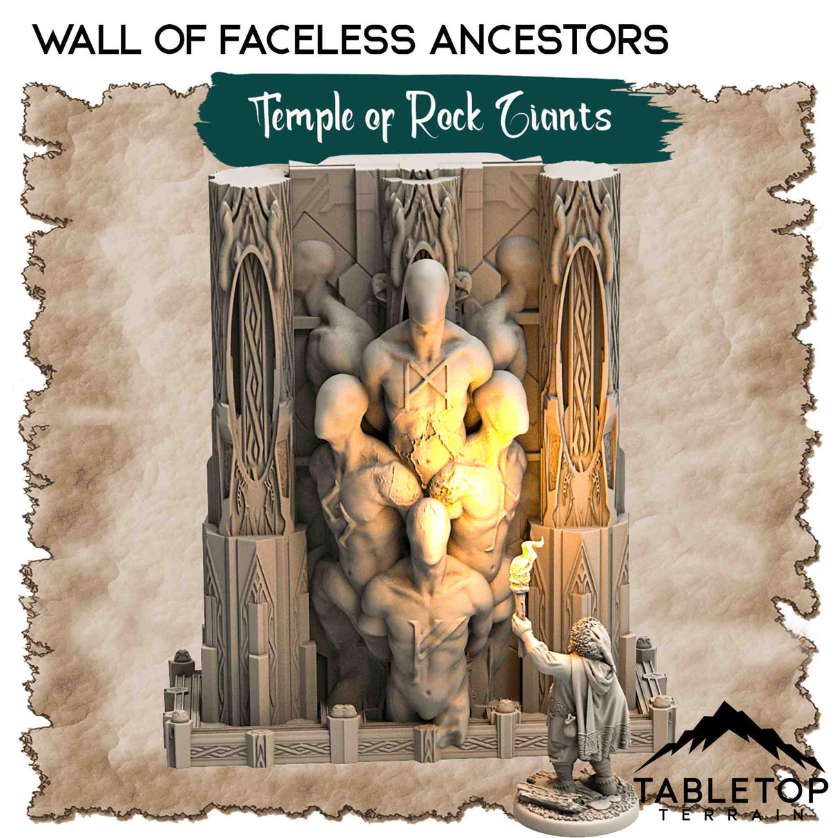Tabletop Terrain Dungeon Terrain Temple of the Rock Giants - Thematic Dungeon Terrain