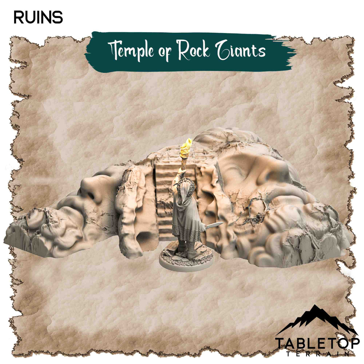 Tabletop Terrain Dungeon Terrain Temple of the Rock Giants - Thematic Dungeon Terrain