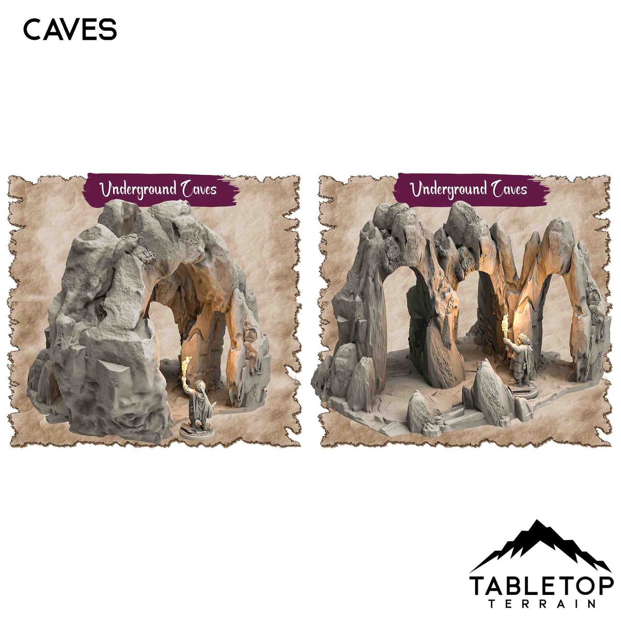 Tabletop Terrain Dungeon Terrain Underground Caves - Thematic Dungeon Terrain