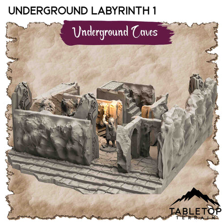 Tabletop Terrain Dungeon Terrain Underground Caves - Thematic Dungeon Terrain