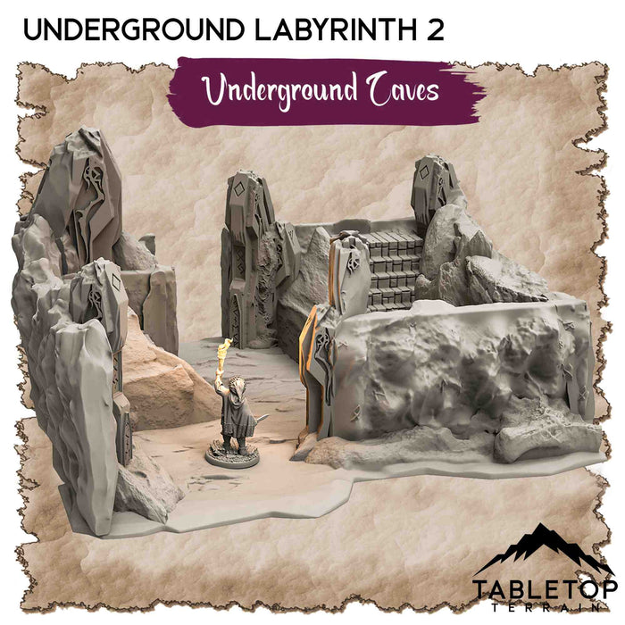 Tabletop Terrain Dungeon Terrain Underground Caves - Thematic Dungeon Terrain