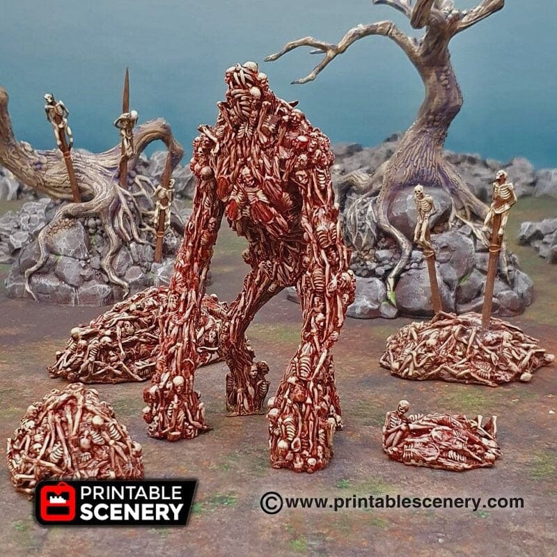 Tabletop Terrain Miniature Corpse Giant - Fantasy Mini