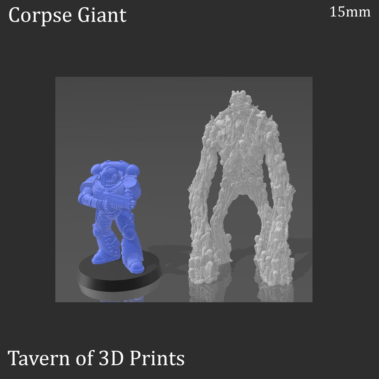 Tabletop Terrain Miniature Corpse Giant - Fantasy Mini