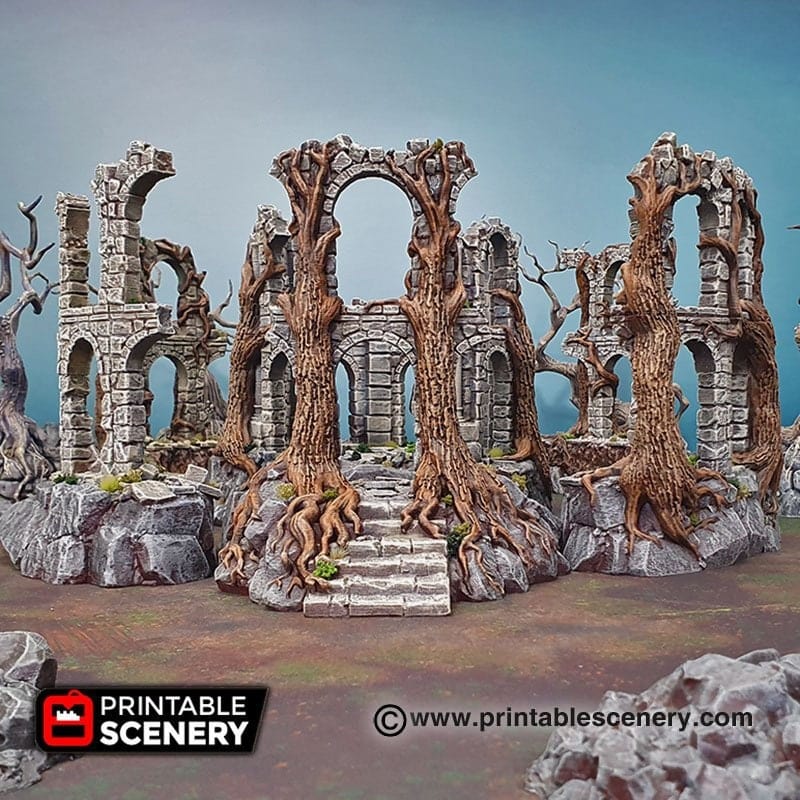 Tabletop Terrain Ruins Court of the Shadow King - Fantasy Terrain