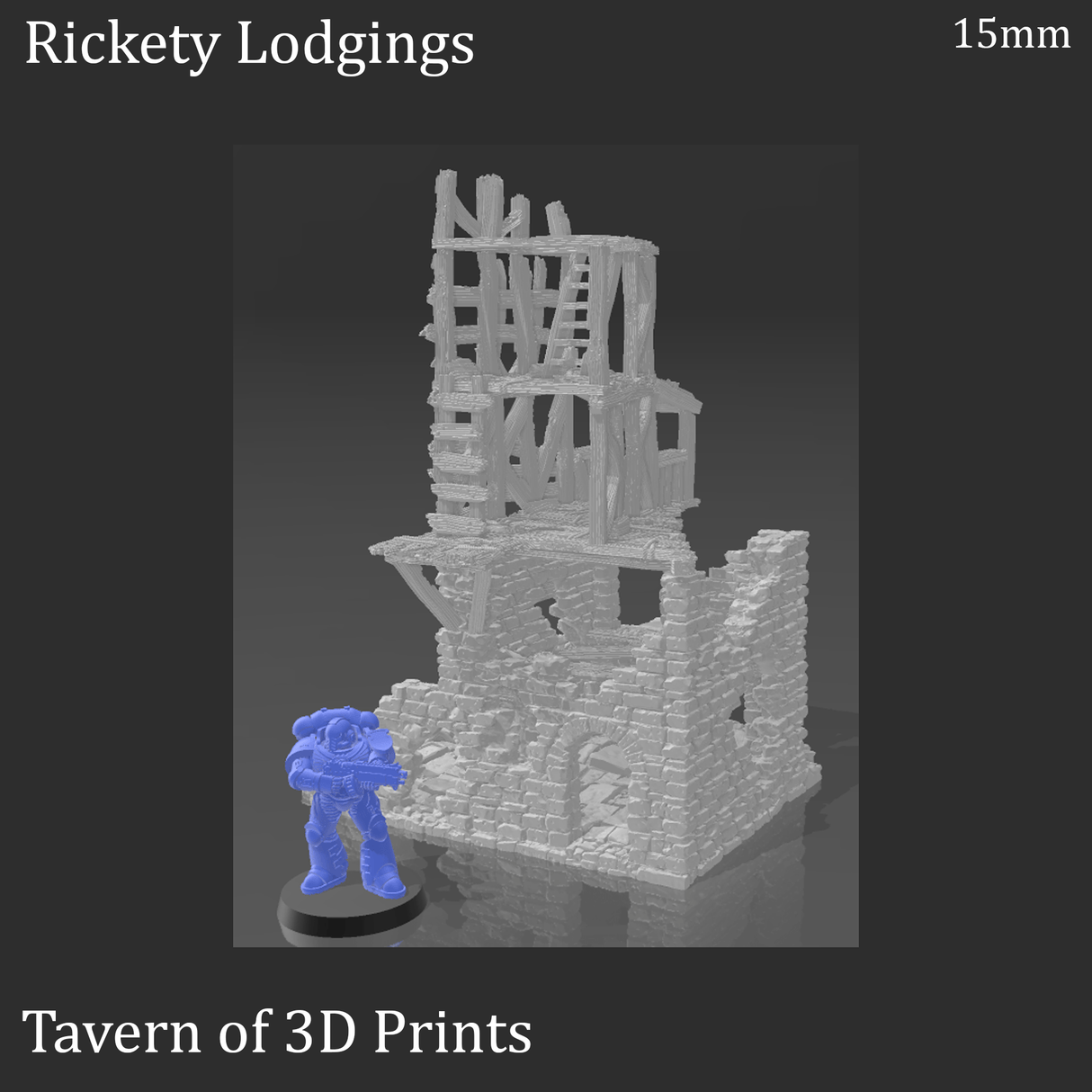 Tabletop Terrain Ruins Rickety Lodgings - Fantasy Building