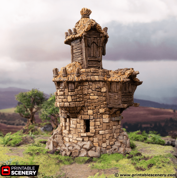 Tabletop Terrain Ruins Ruined Barracks - Hagglethorn Hollow - Fantasy Ruins