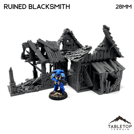 Tabletop Terrain Ruins Ruined Blacksmith - Fantasy Ruins