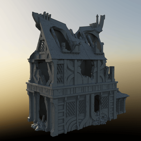 Tabletop Terrain Ruins Ruined House 2 - City of Spiritdale - Fantasy Ruins