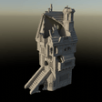 Tabletop Terrain Ruins Ruined House - City of Spiritdale - Fantasy Ruins