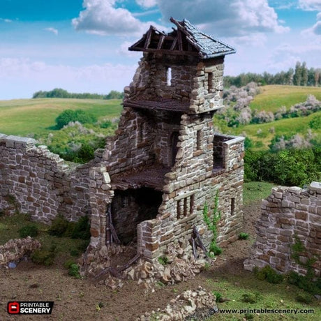 Tabletop Terrain Ruins Ruined King's Gate - Country & King - Fantasy Historical Ruins