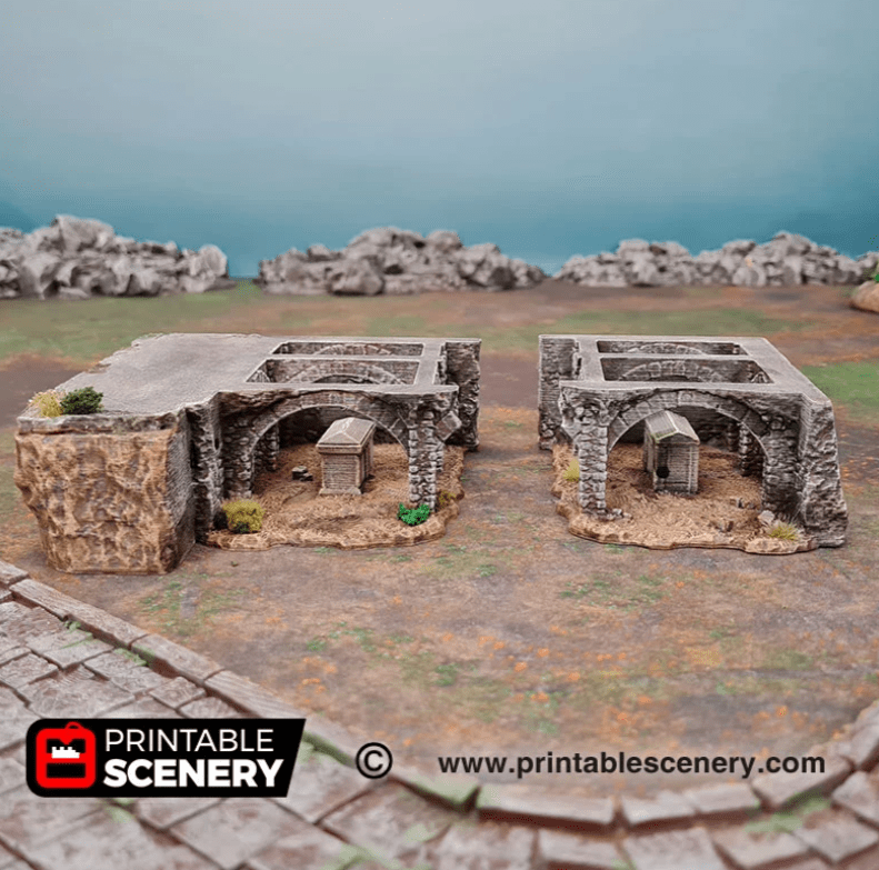 Tabletop Terrain Ruins Ruined Nave and Chancel - Fantasy Ruins