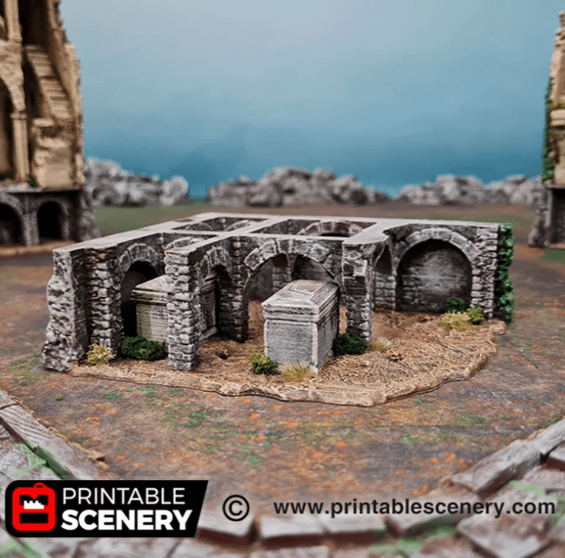 Tabletop Terrain Ruins Ruined Nave and Chancel - Fantasy Ruins