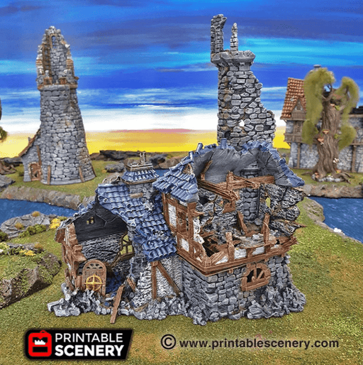 Tabletop Terrain Ruins Ruined Navigator's Guild - Fantasy Ruins