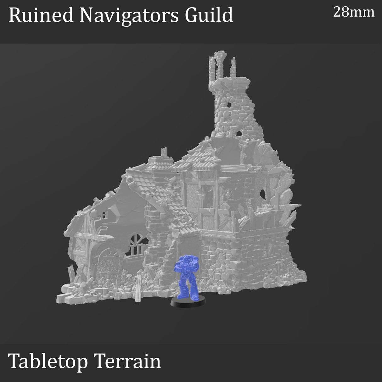 Tabletop Terrain Ruins Ruined Navigator's Guild - Fantasy Ruins