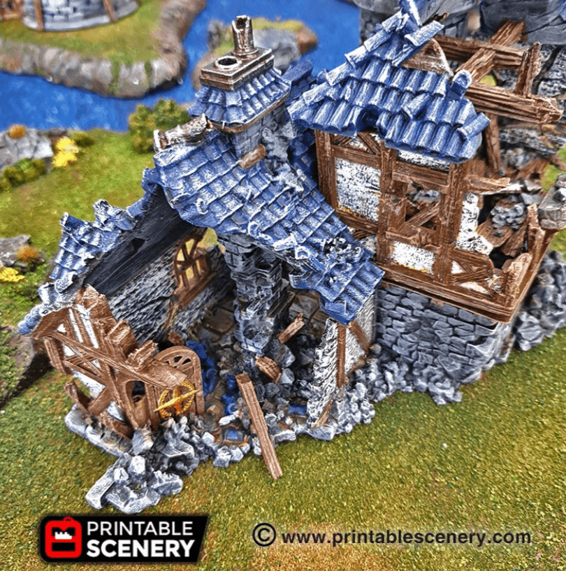 Tabletop Terrain Ruins Ruined Navigator's Guild - Fantasy Ruins