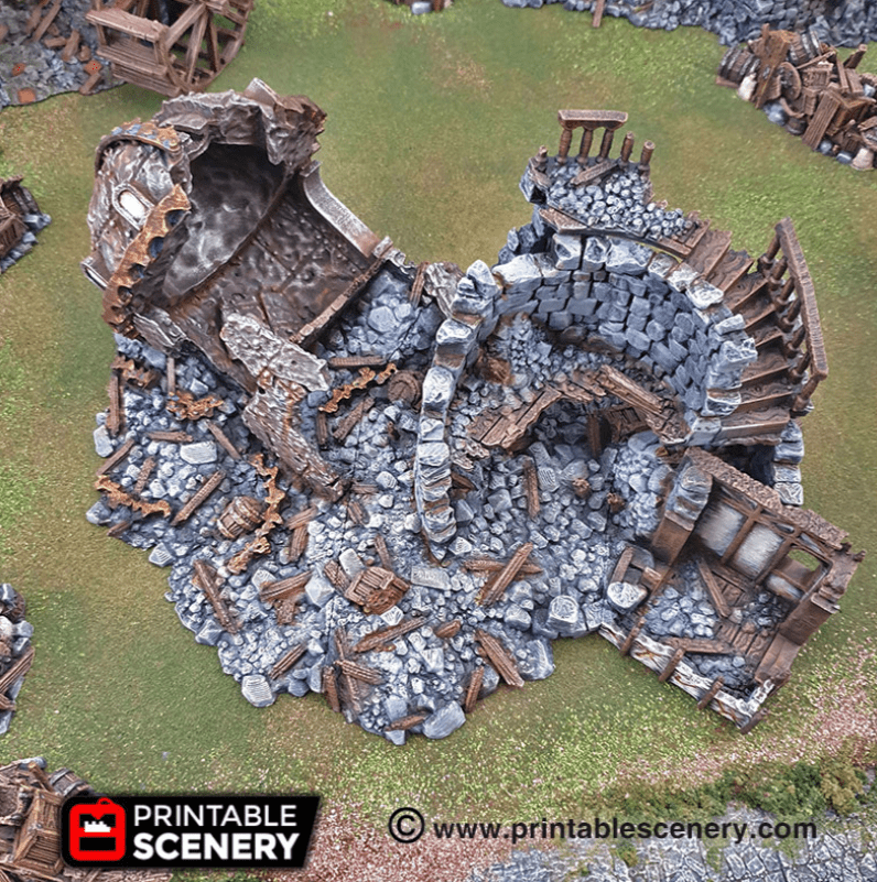 Tabletop Terrain Ruins Ruined Observatory - Fantasy Ruins