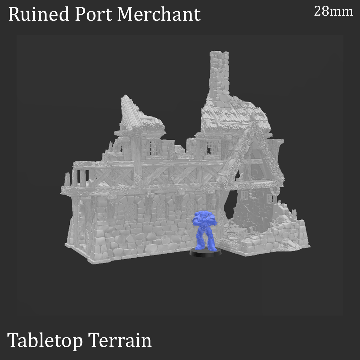 Tabletop Terrain Ruins Ruined Port Merchant - Fantasy Ruins