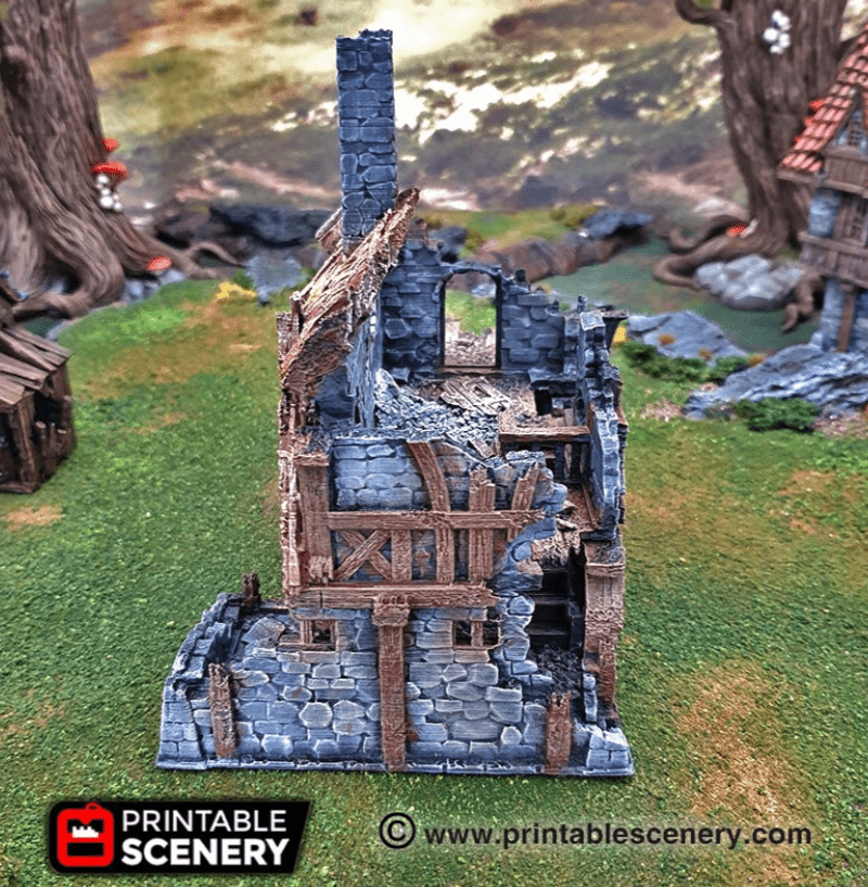 Tabletop Terrain Ruins Ruined Port Merchant - Fantasy Ruins