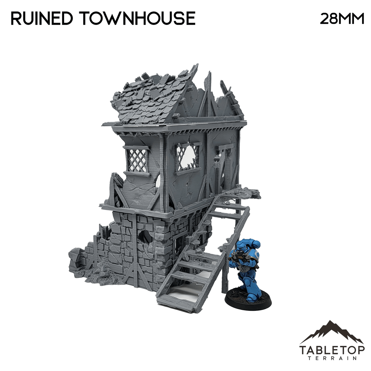 Tabletop Terrain Ruins Ruined Townhouse - Fantasy Ruins