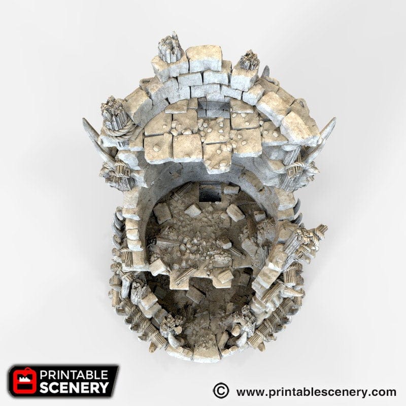 Tabletop Terrain Ruins Ruined Tribal Fort - Tribal Terrain