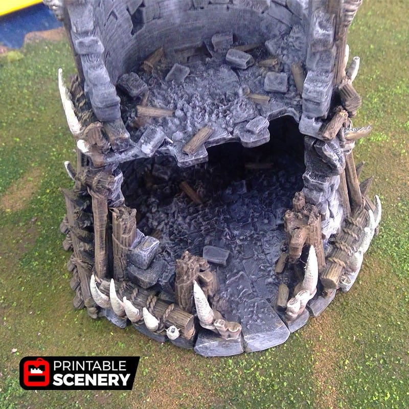 Tabletop Terrain Ruins Ruined Tribal Fort - Tribal Terrain