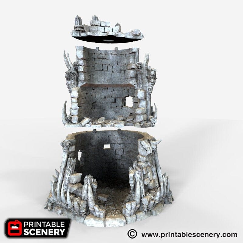 Tabletop Terrain Ruins Ruined Tribal Fort - Tribal Terrain