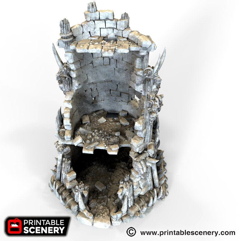 Tabletop Terrain Ruins Ruined Tribal Fort - Tribal Terrain