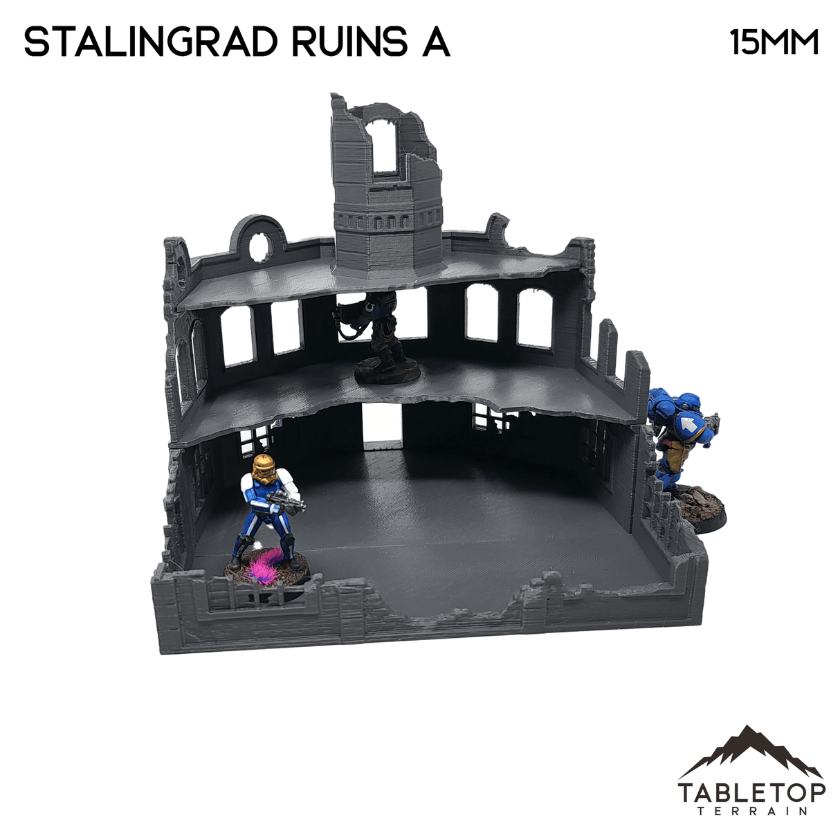 Tabletop Terrain Ruins Stalingrad Ruins A - WWII Building