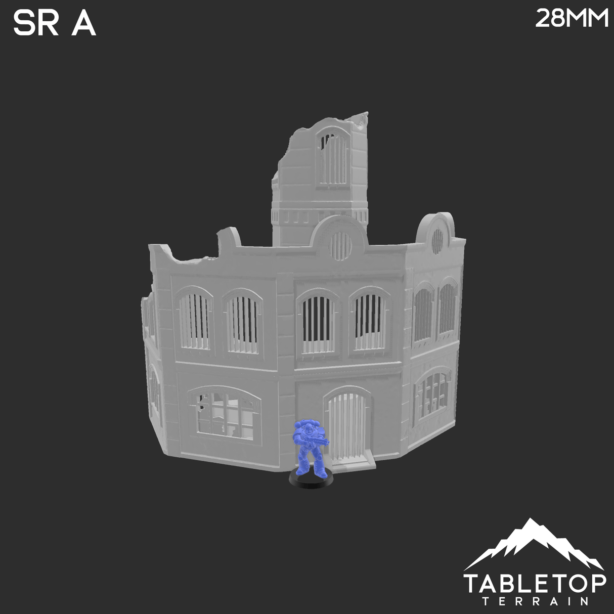 Tabletop Terrain Ruins Stalingrad Ruins A - WWII Building