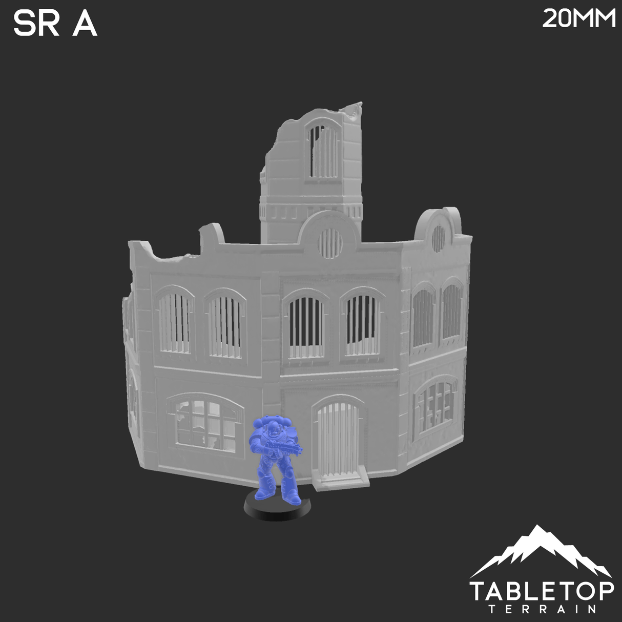 Tabletop Terrain Ruins Stalingrad Ruins A - WWII Building