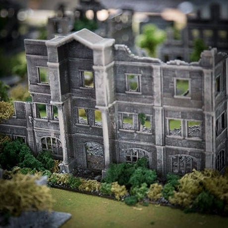 Tabletop Terrain Ruins Stalingrad Ruins B - WWII Building