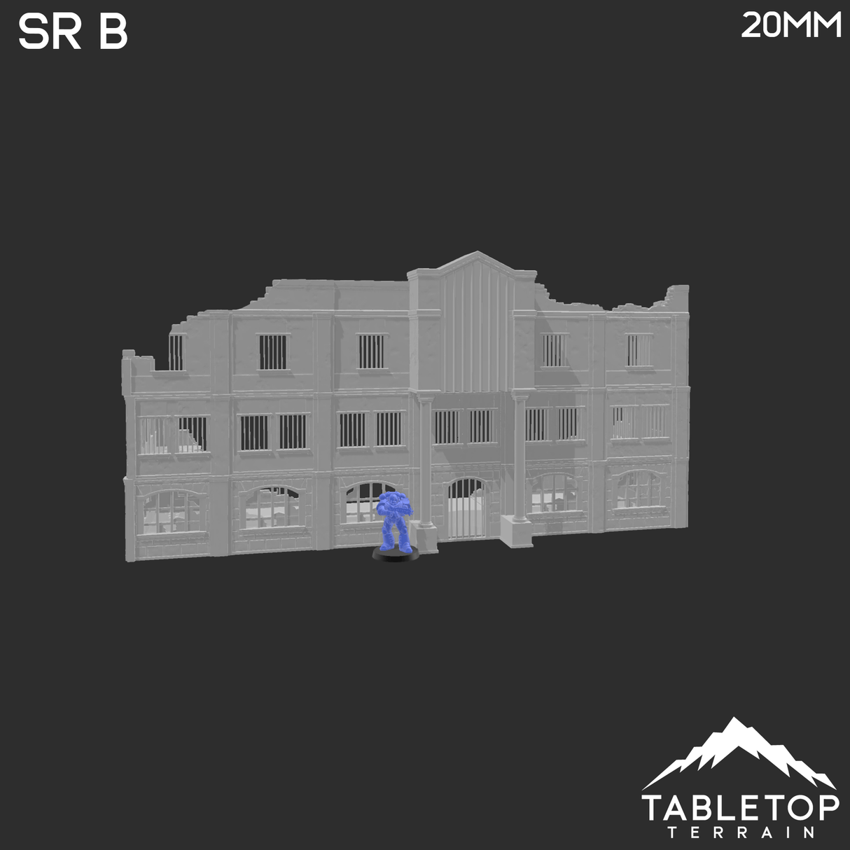 Tabletop Terrain Ruins Stalingrad Ruins B - WWII Building