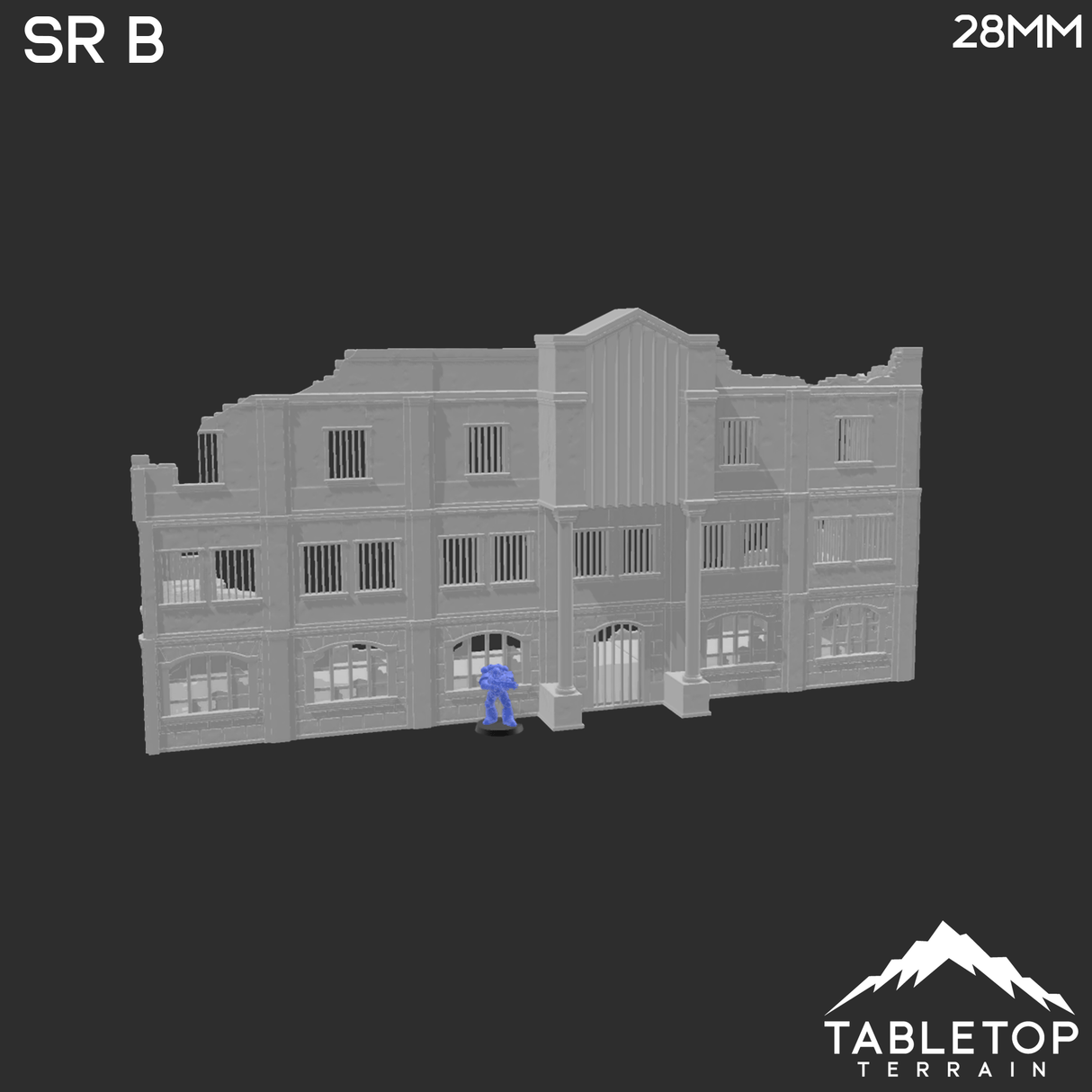 Tabletop Terrain Ruins Stalingrad Ruins B - WWII Building