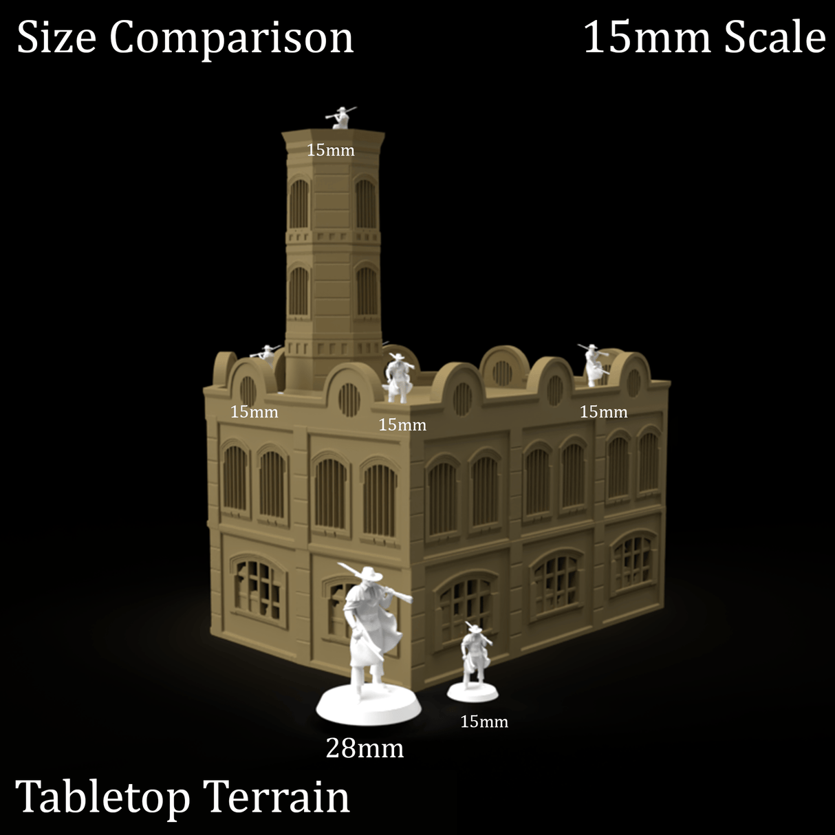 Tabletop Terrain Ruins Stalingrad Ruins E - WWII Building