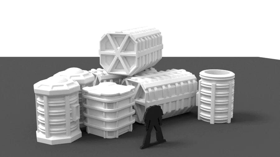 Tabletop Terrain Scatter Terrain Cargo Scatter Set - Star Wars Legion Scatter Terrain