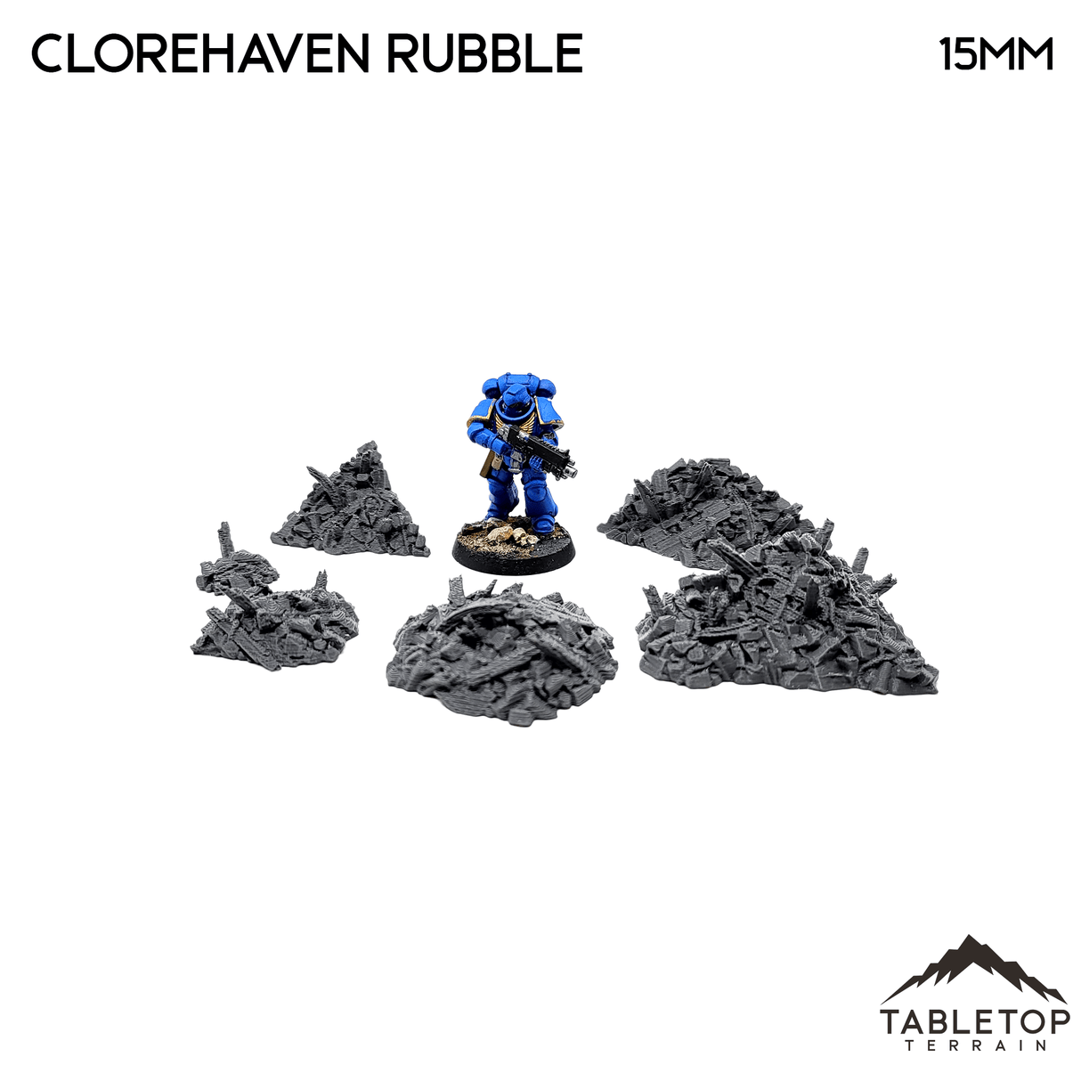 Tabletop Terrain Scatter Terrain Clorehaven Rubble - Scatter Terrain