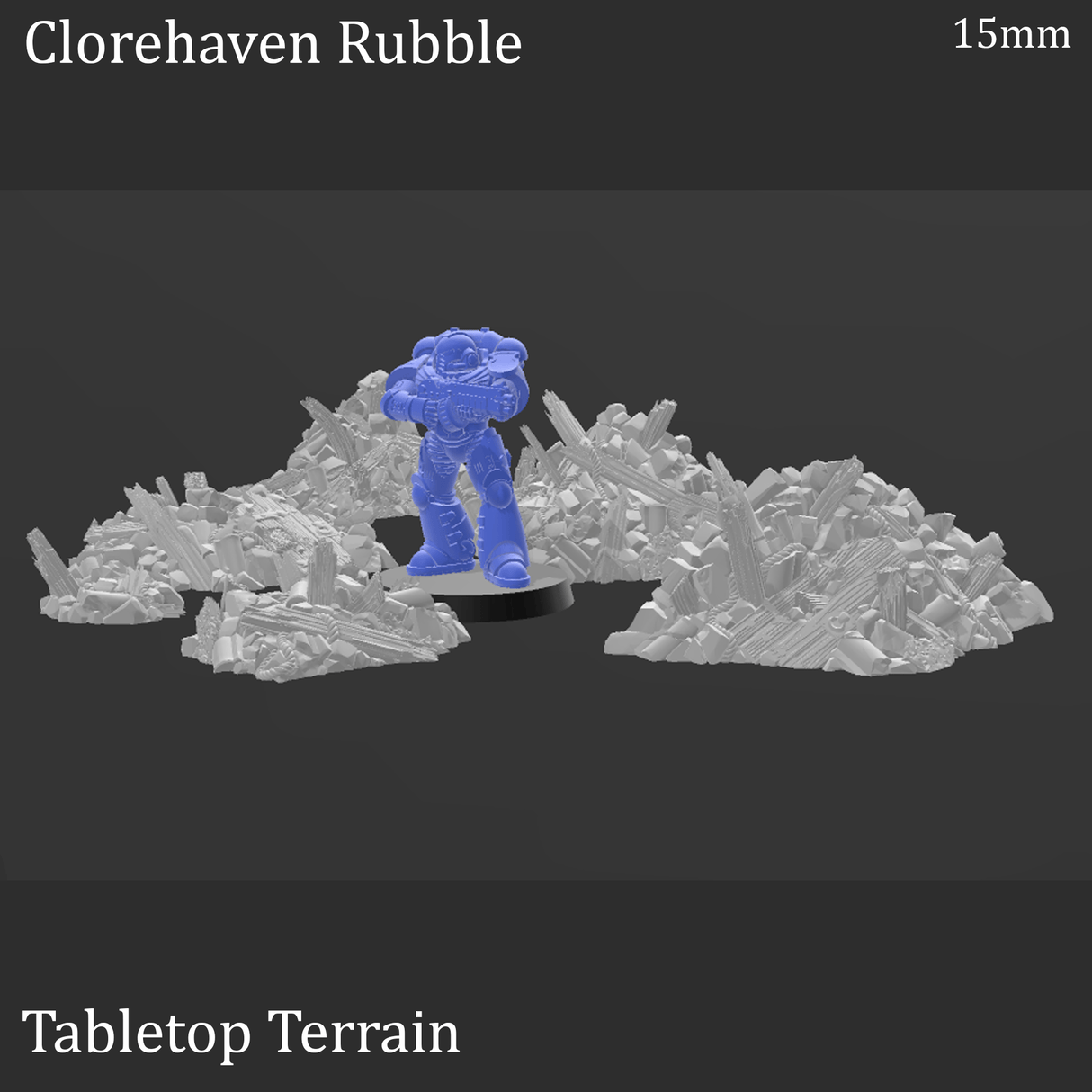 Tabletop Terrain Scatter Terrain Clorehaven Rubble - Scatter Terrain