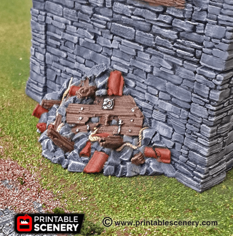 Tabletop Terrain Scatter Terrain Clorehaven Rubble - Scatter Terrain