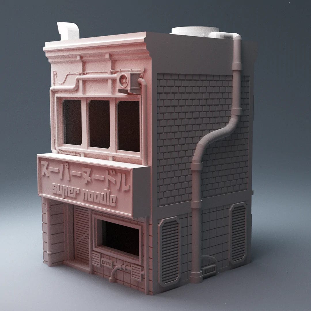 Tabletop Terrain Scatter Terrain Cyberpunk Super Noodles - Star Wars Legion Building