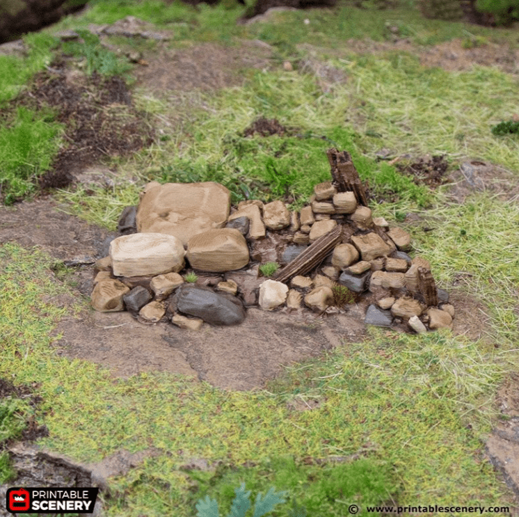 Tabletop Terrain Scatter Terrain Debris Piles - Hagglethorn Hollow - Scatter Terrain