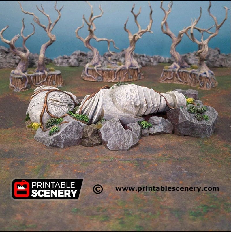Tabletop Terrain Scatter Terrain Giant Statue - Fantasy Scatter Terrain