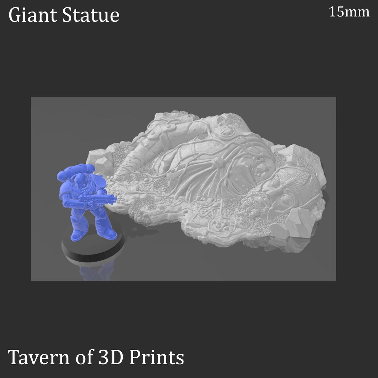 Tabletop Terrain Scatter Terrain Giant Statue - Fantasy Scatter Terrain