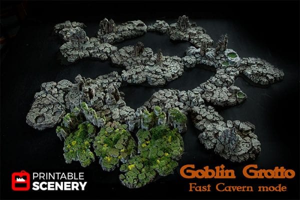 Tabletop Terrain Scatter Terrain Grotto Floors / Crystal / Shroom - Fantasy Scatter Terrain