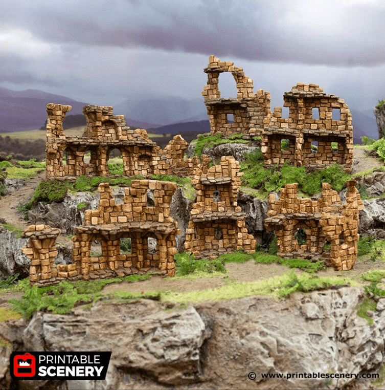 Tabletop Terrain Scatter Terrain Hagglethorn Ancient Ruins - Scatter Terrain