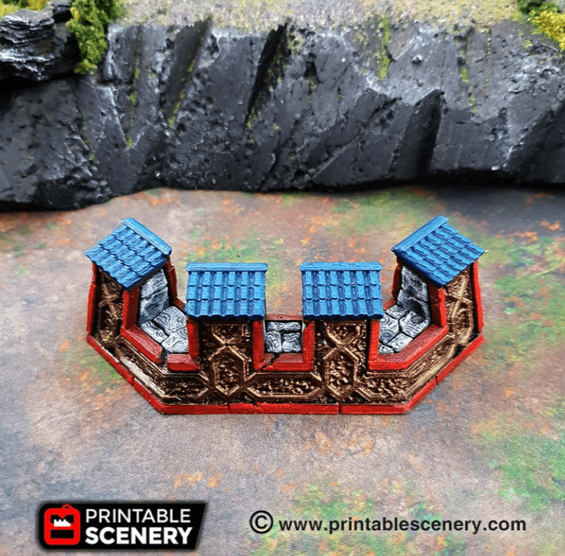 Tabletop Terrain Scatter Terrain Ironhelm Barricades - Fantasy Scatter Terrain
