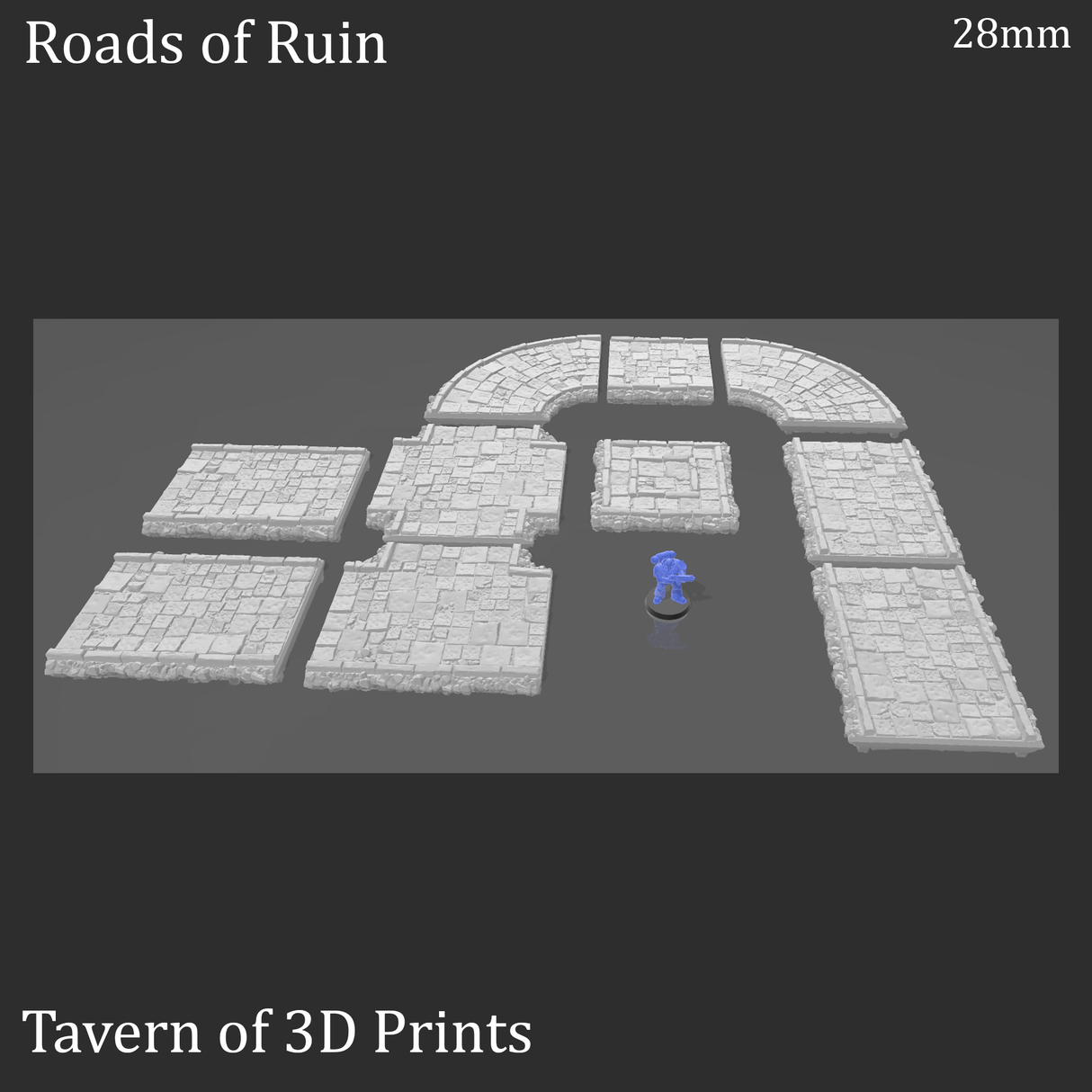 Tabletop Terrain Scatter Terrain Roads of Ruins - Fantasy Scatter Terrain